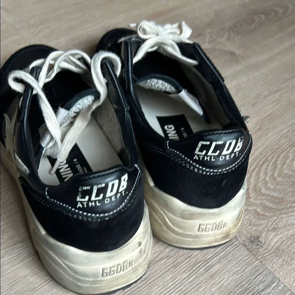 Golden Goose Women's Running Sole in black nappa and suede GGDB sz 37 - Picture 5 of 16